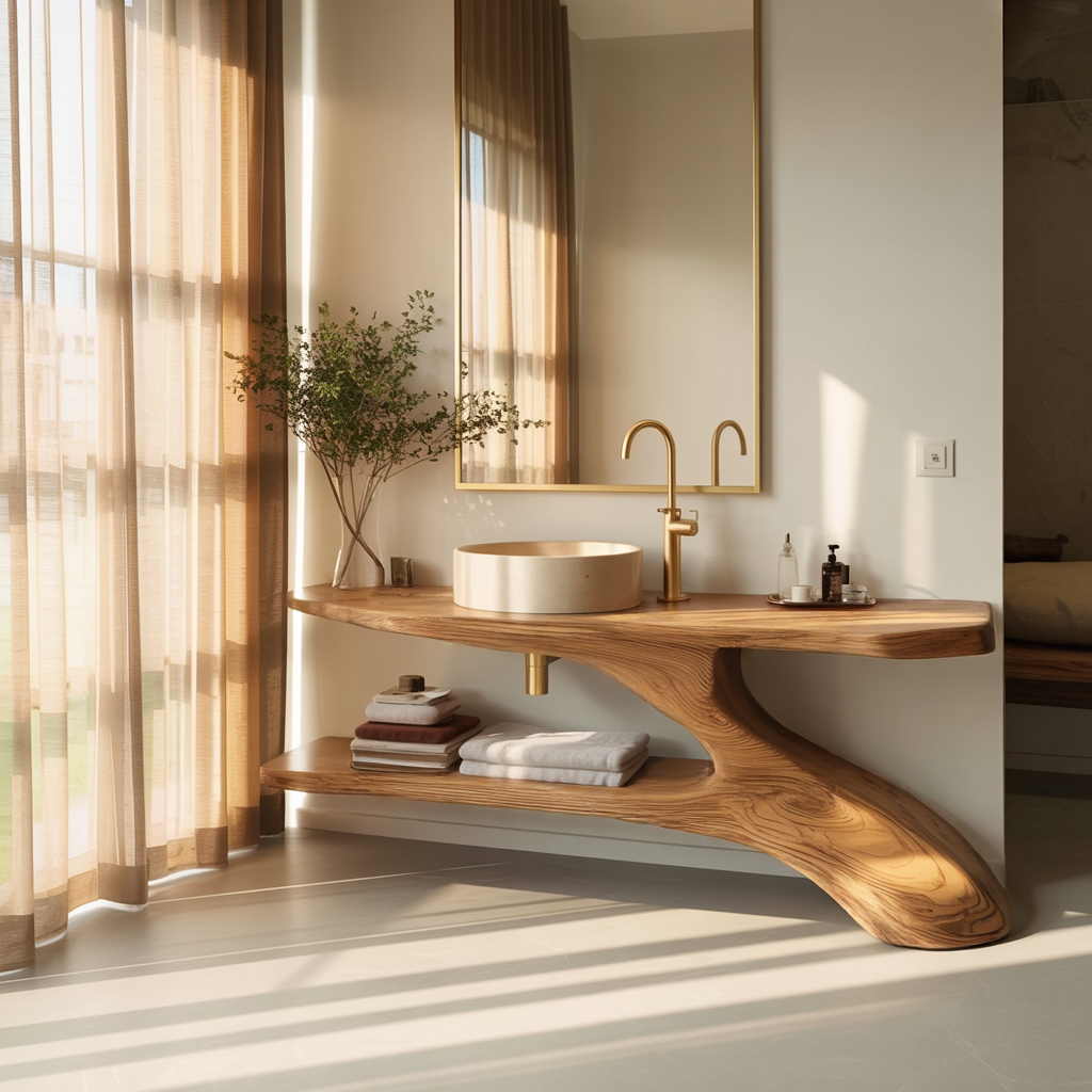 Aeris Solid Wood Bathroom Vanity