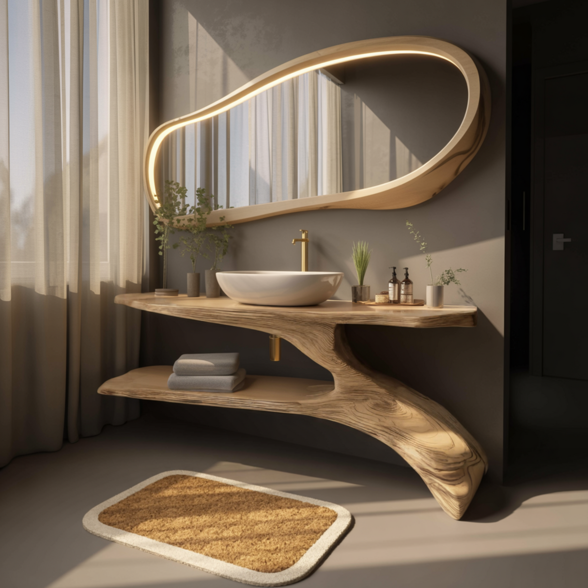 Aeris Solid Wood Bathroom Vanity