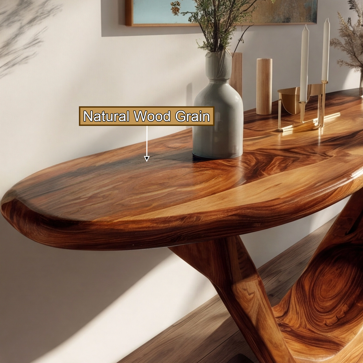 Aerovyn Sculpted Solid Wood Console Table - Timberustic Console Table
