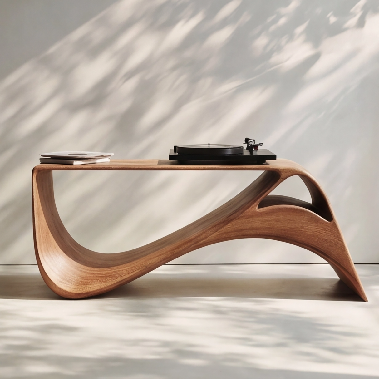 Aerowyn Handcrafted Solid Wood Record Player Stand