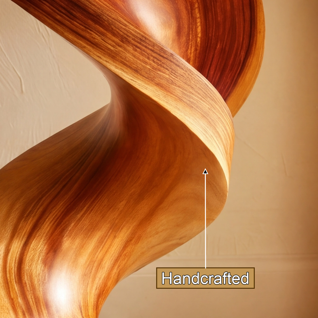 Aevor Sculpted Solid Wood Pedestal Stand - Timberustic Pedestal Stand