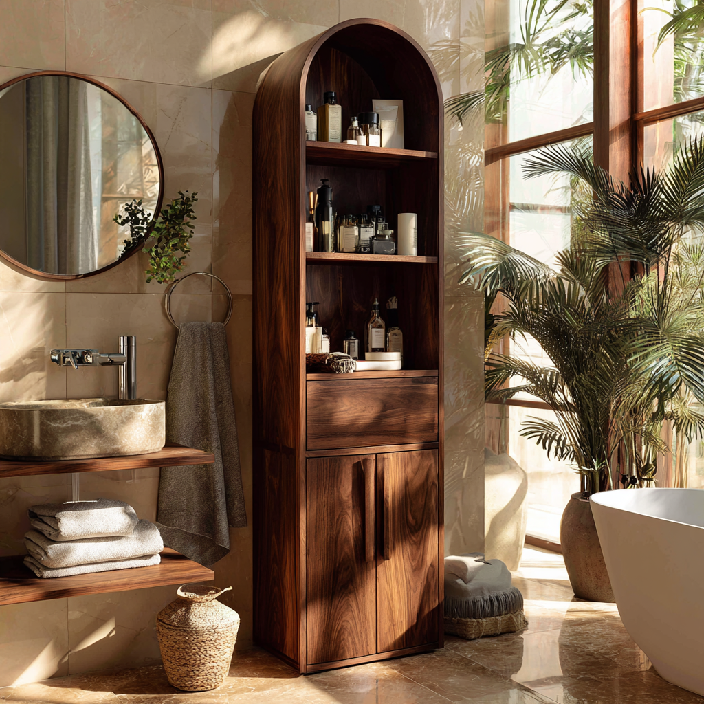 Althira Solid Wood Bathroom Cabinet