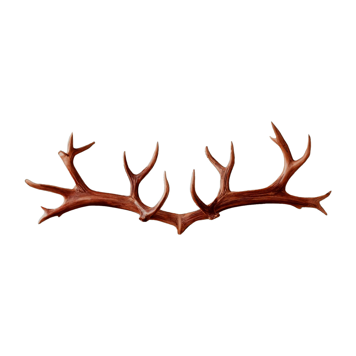 Antura Rustic Antler-Inspired Solid Wood Hook Rack Mahogany - Timberustic Hook Rack