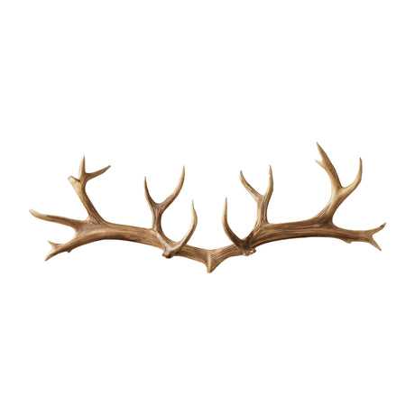Antura Rustic Antler-Inspired Solid Wood Hook Rack