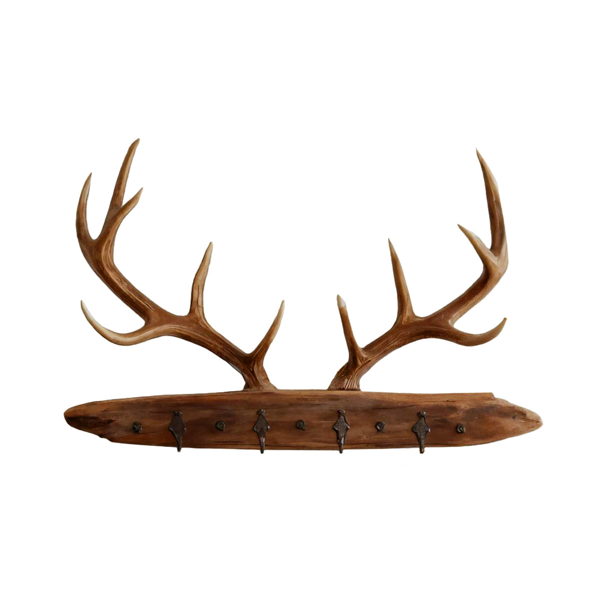 Antura Rustic Branchline Solid Wood Hook Rack Brown - Timberustic Hook Rack