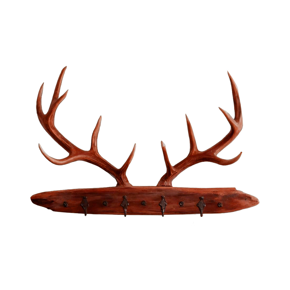 Antura Rustic Branchline Solid Wood Hook Rack Mahogany - Timberustic Hook Rack