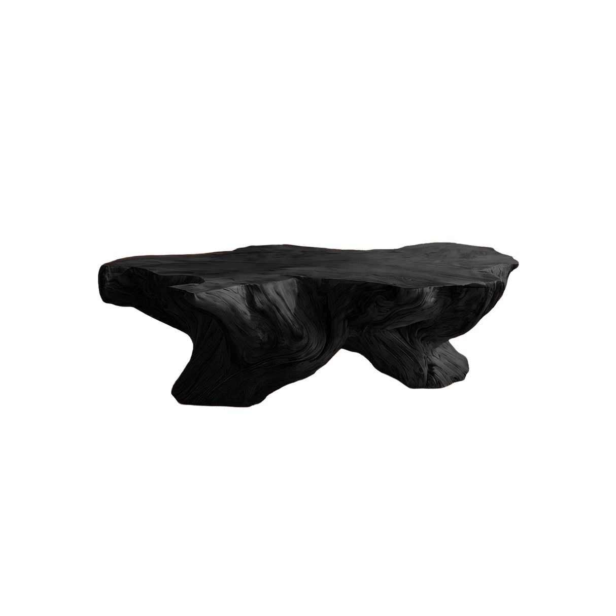 Arbora Live Edge Solid Wood Coffee Table Black - Timberustic Coffee Table