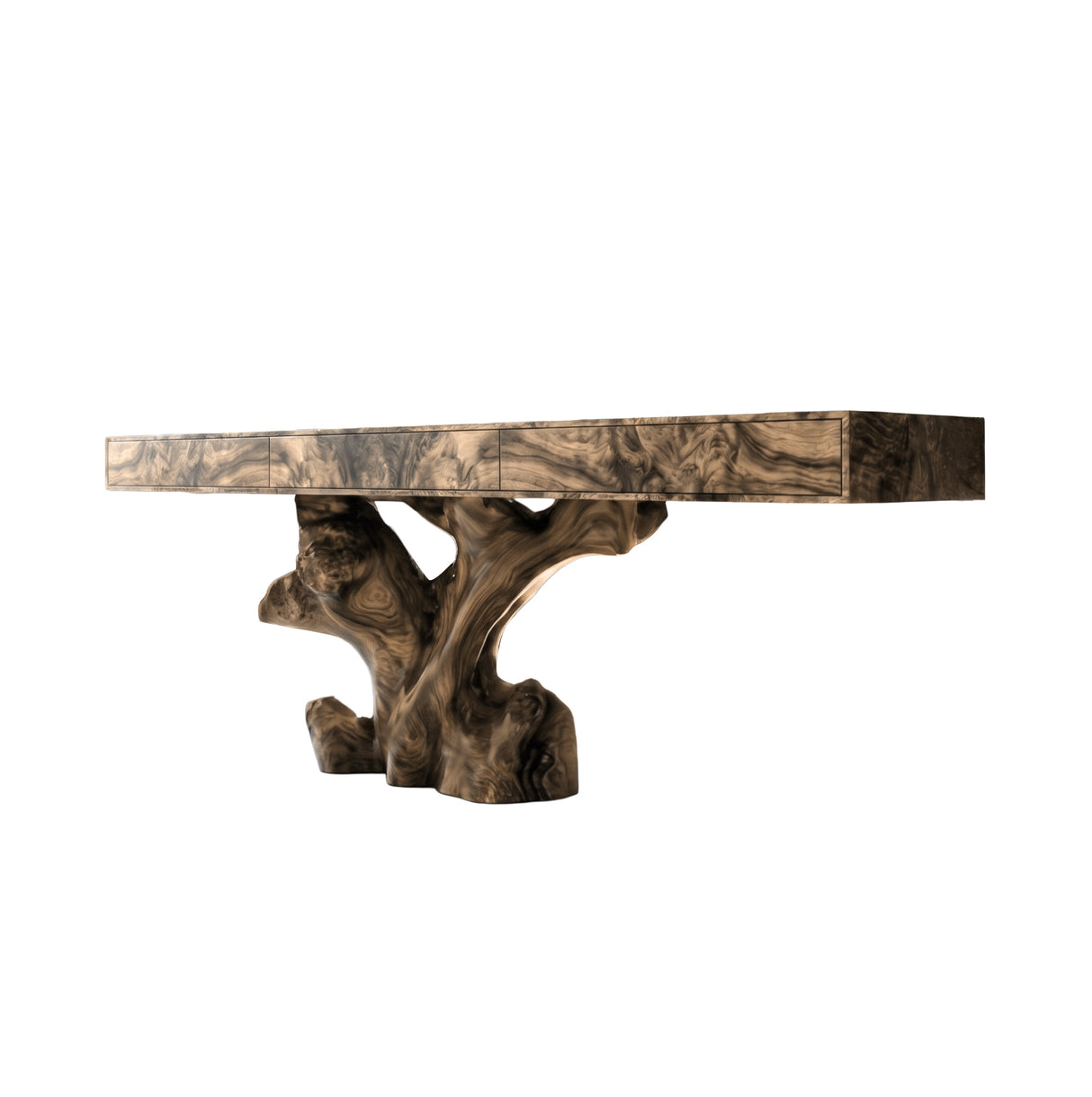 Arboren Sculpted Solid Wood Console Table