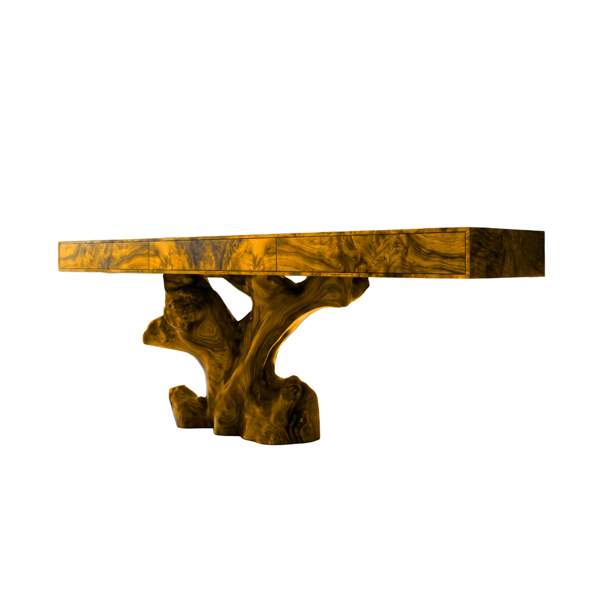 Arboren Sculpted Solid Wood Console Table