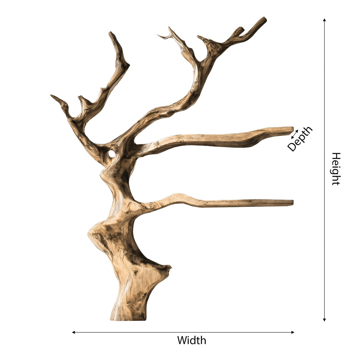 Arboreon Handcrafted Solid Wood Tree Wine Rack