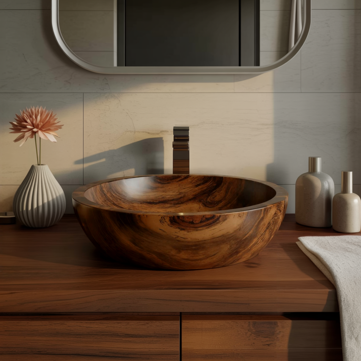 Arborflow Solid Wood Vessel Sink