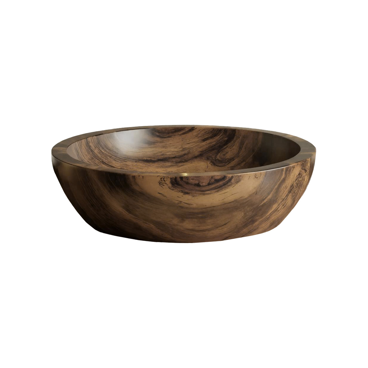 Arborflow Solid Wood Round Vessel Sink Natural Oak - Timberustic Vessel Sinks