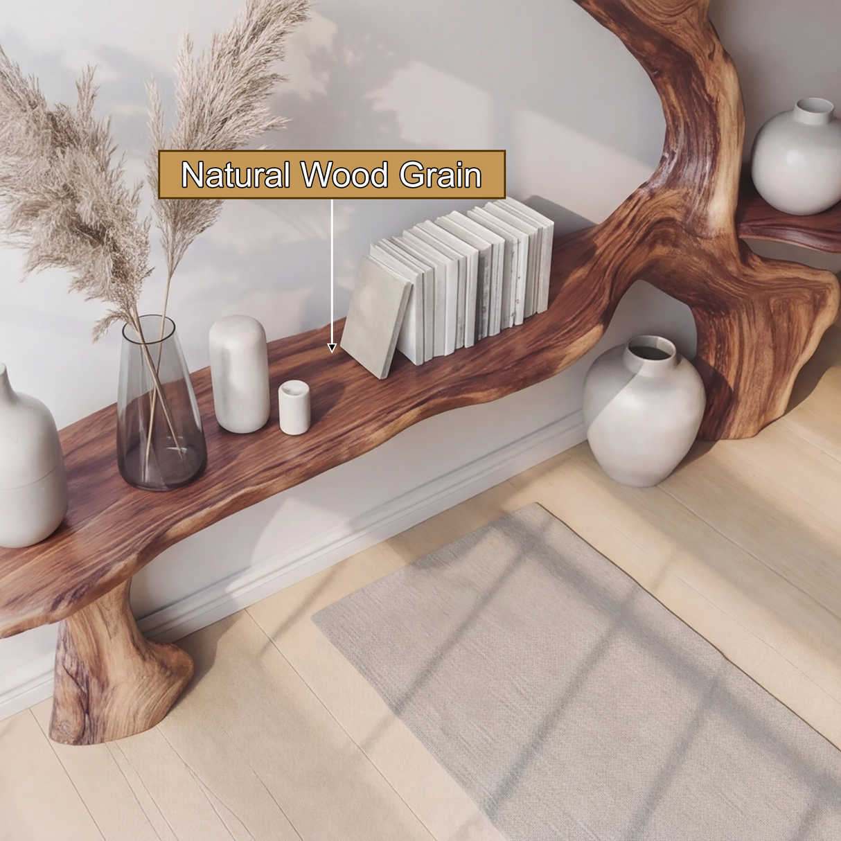 Arborform Sculpted Solid Wood Tree Bookshelf - Timberustic Tree Bookshelf