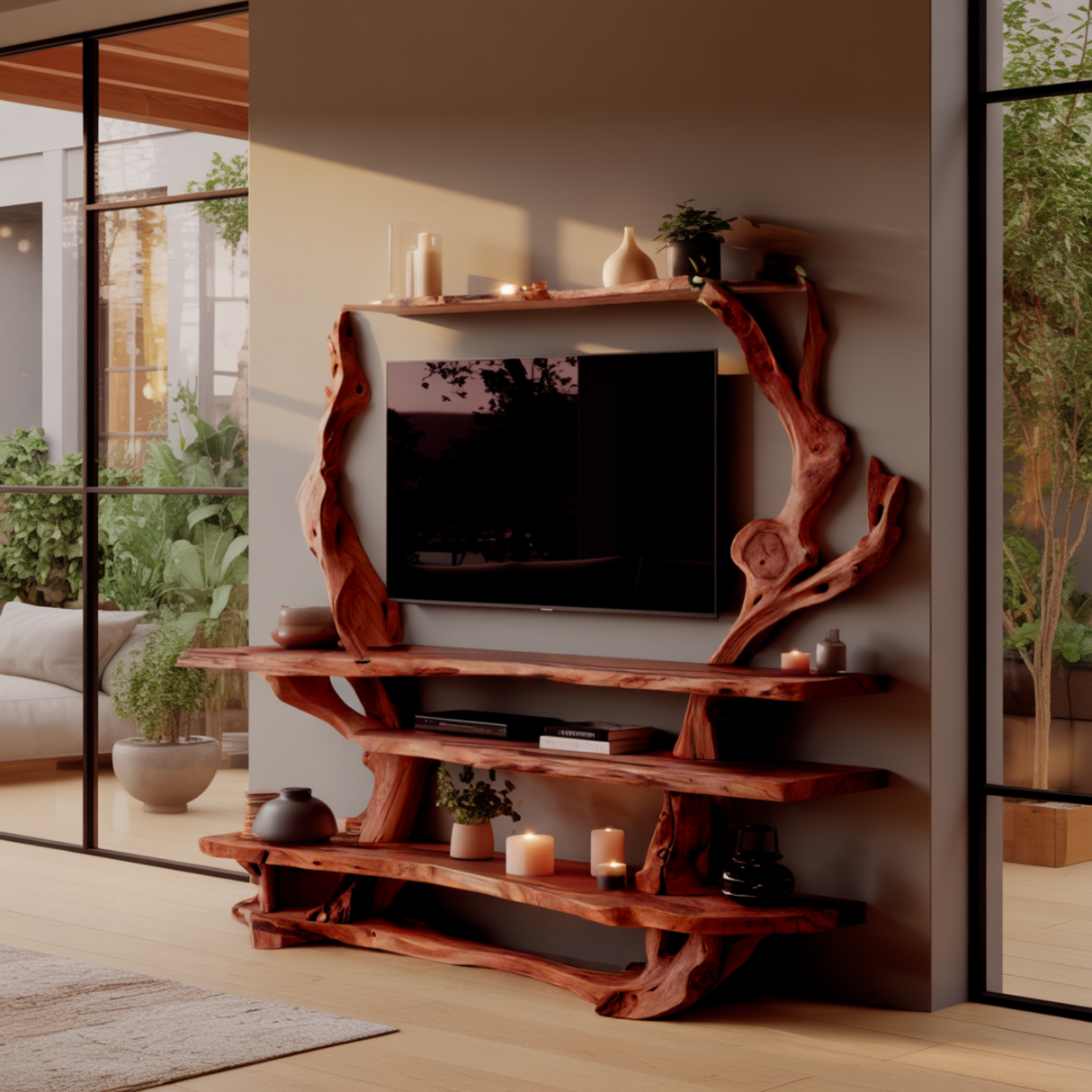 Arborform Sculptural Live Edge TV Cabinet
