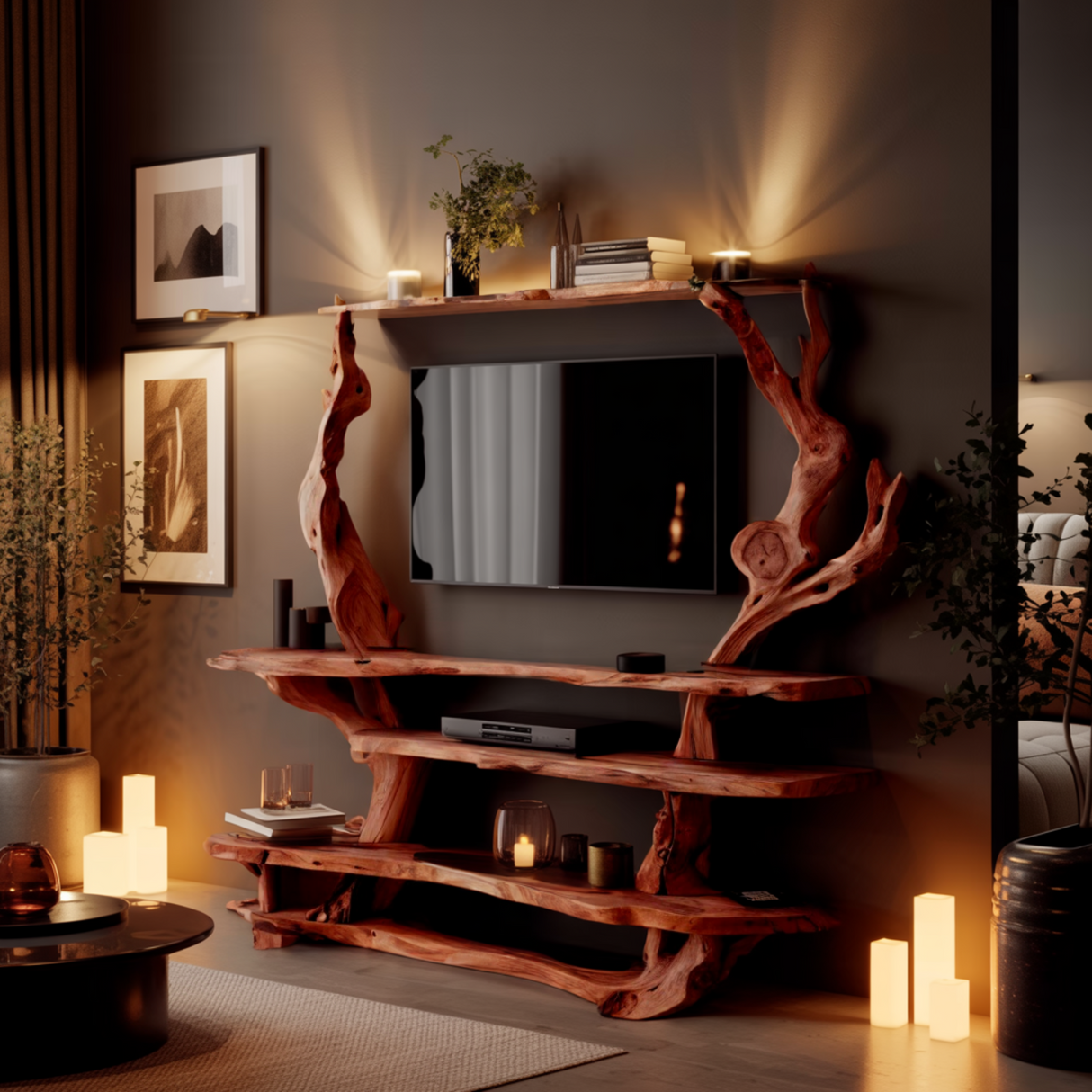 Arborform Sculptural Live Edge TV Cabinet