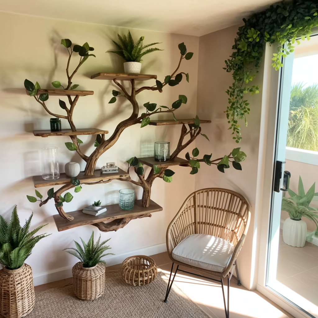 Arboris Botanical Handcrafted Tree Bookshelf - Timberustic Tree Bookshelf