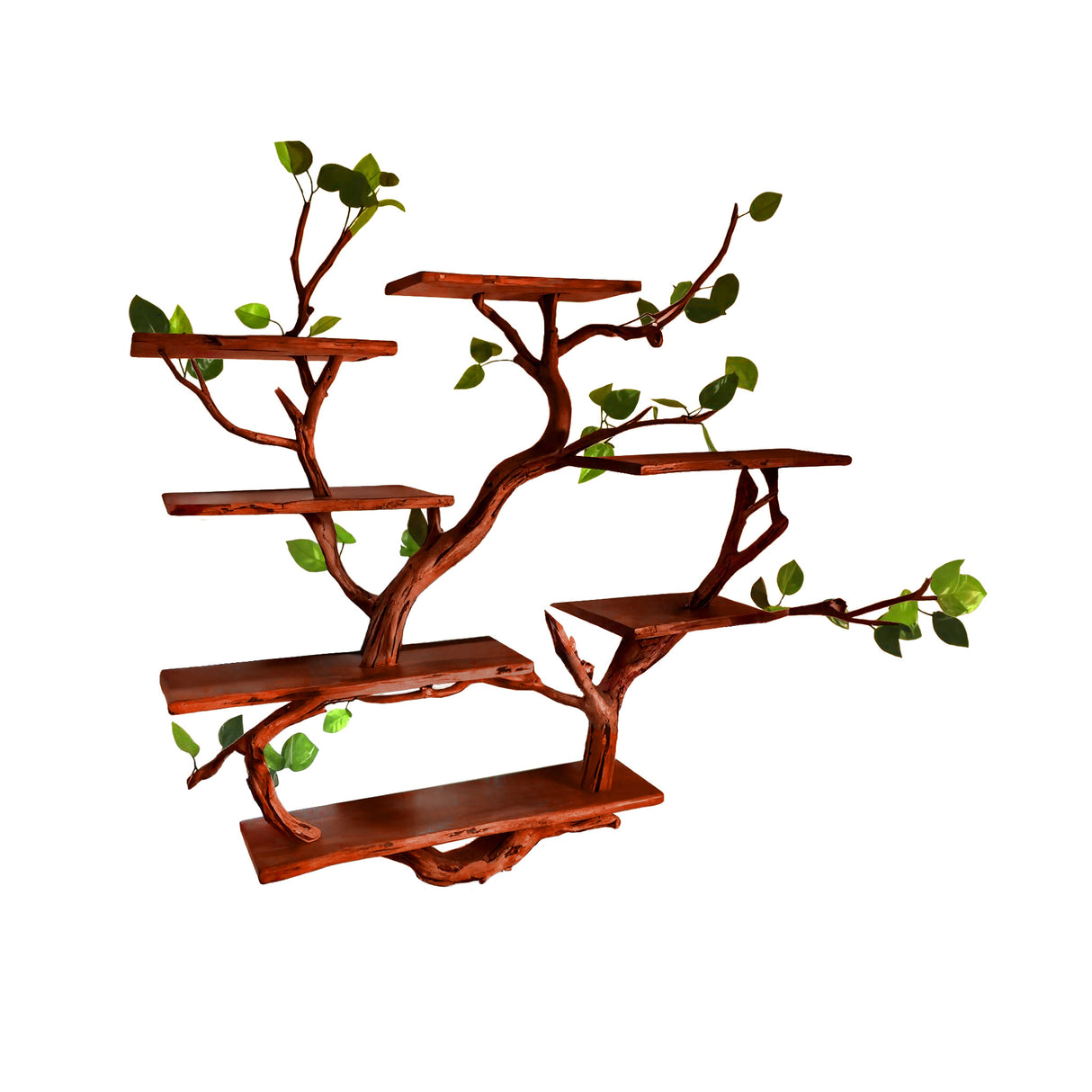 Arboris Botanical Handcrafted Tree Bookshelf Mahogany - Timberustic Tree Bookshelf