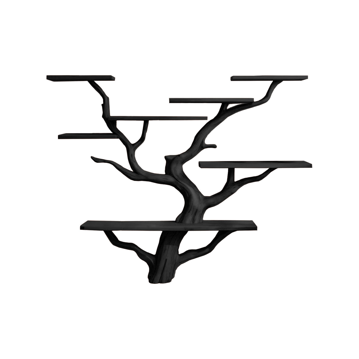 Arboris Flow-Branch Sculptural Tree Bookshelf Black - Timberustic Tree Bookshelf