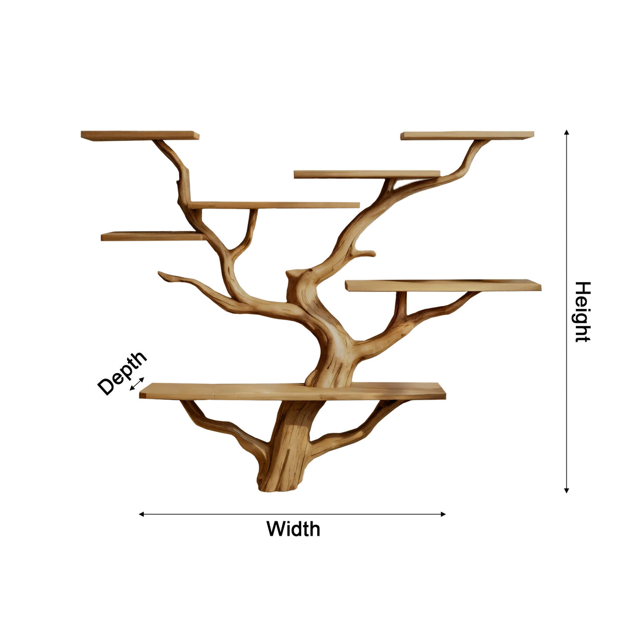 Arboris Flow-Branch Sculptural Tree Bookshelf - Timberustic Tree Bookshelf