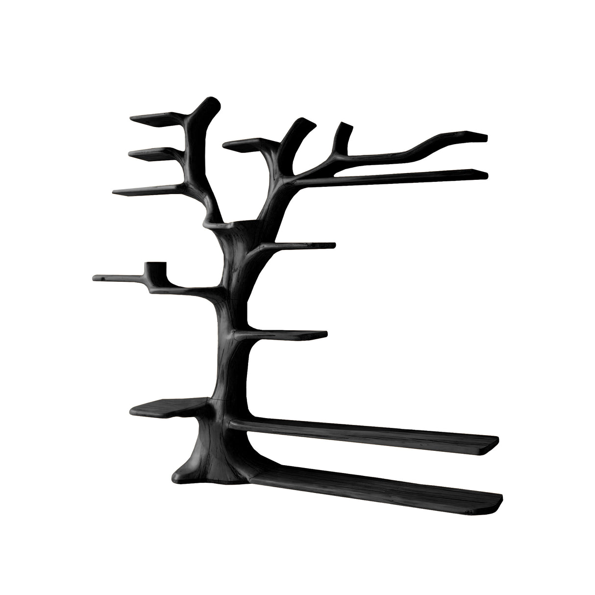 Arboris Halo Tree-Shaped Solid Wood Entryway Organizer Black - Timberustic Entryway Organizer