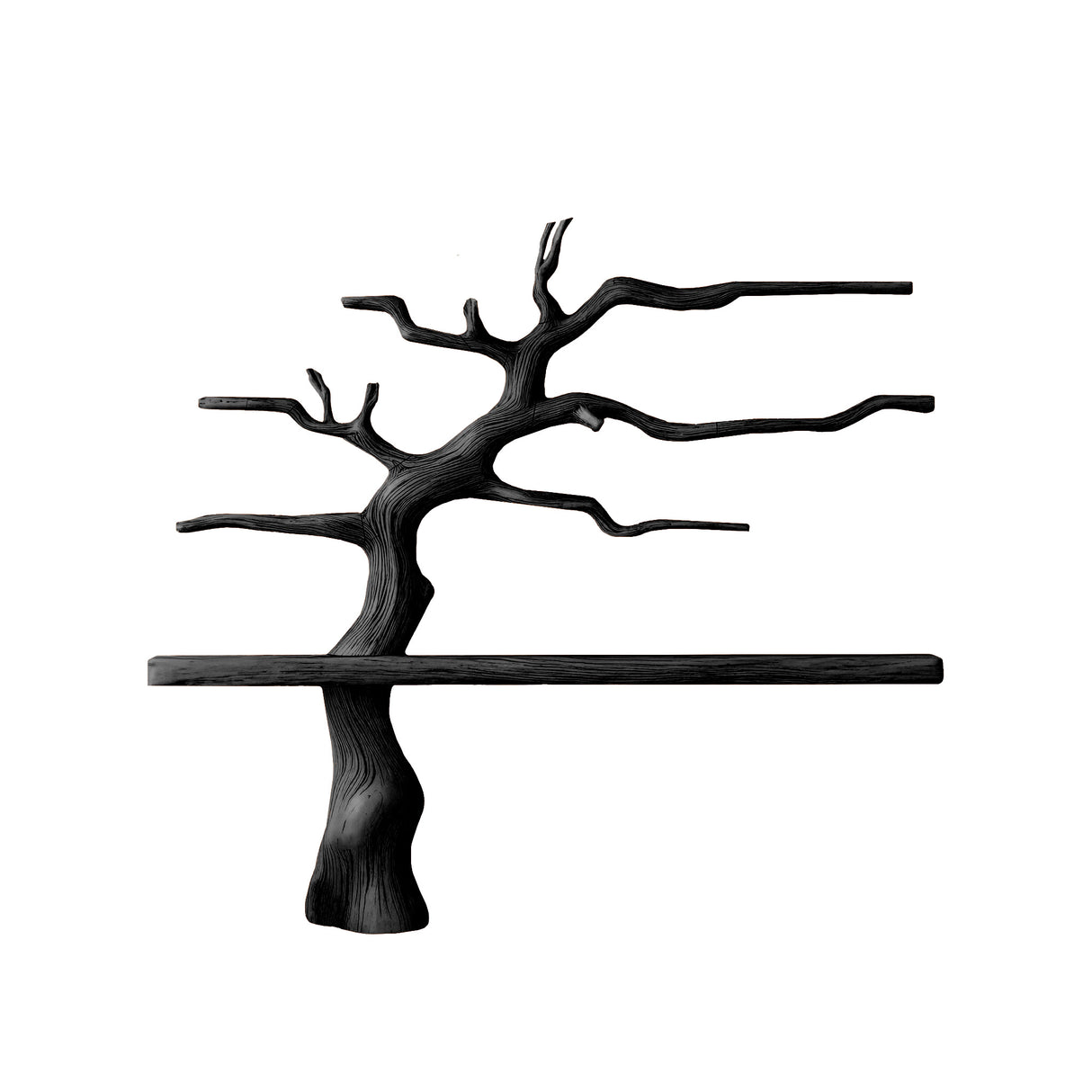Arboris Lumen Wooden Tree Bookshelf Black - Timberustic Tree Bookshelf