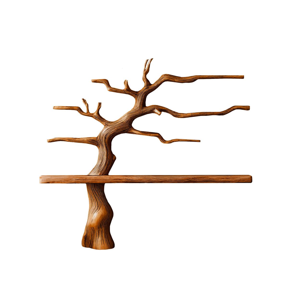 Arboris Lumen Wooden Tree Bookshelf Brown - Timberustic Tree Bookshelf
