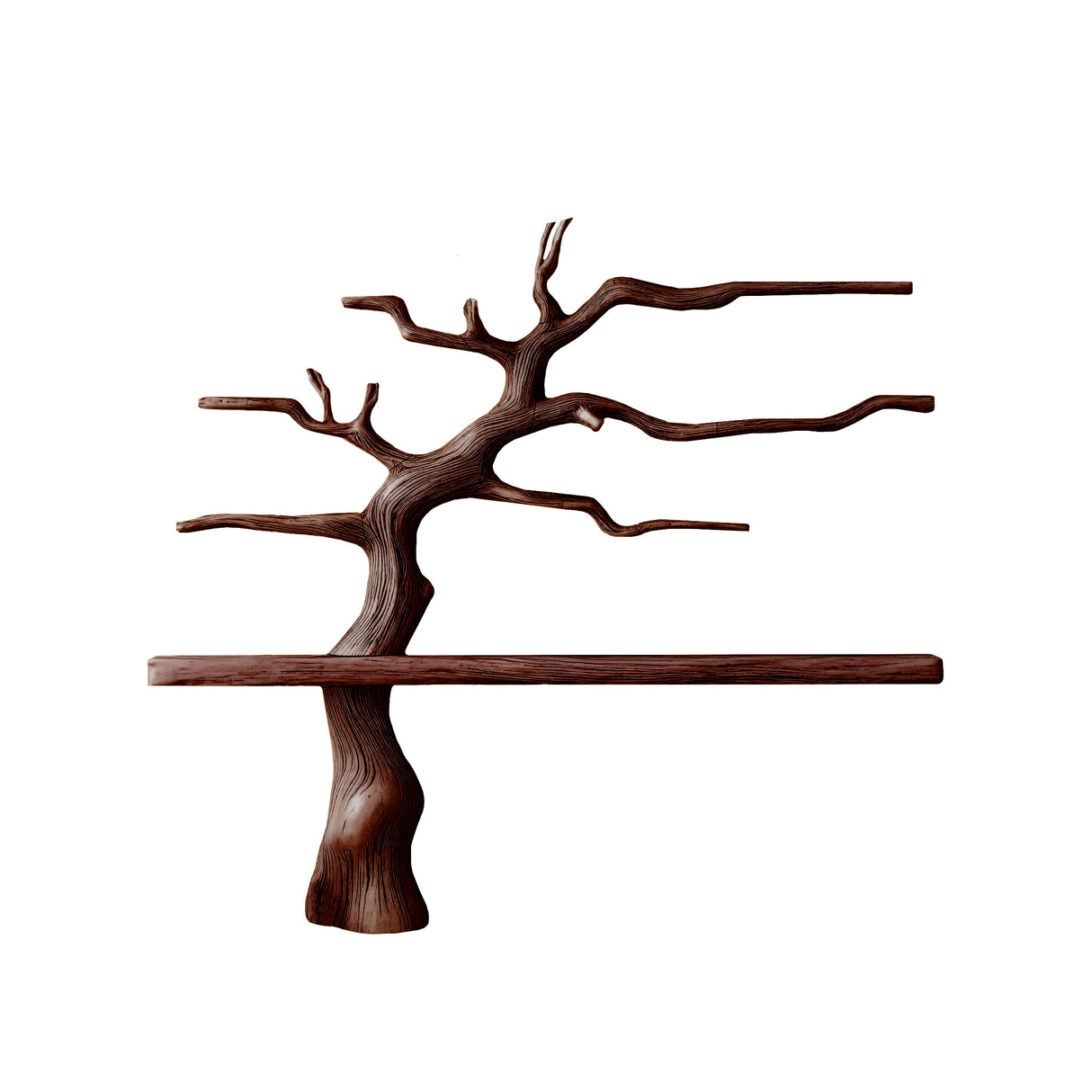 Arboris Lumen Wooden Tree Bookshelf Dark Walnut - Timberustic Tree Bookshelf