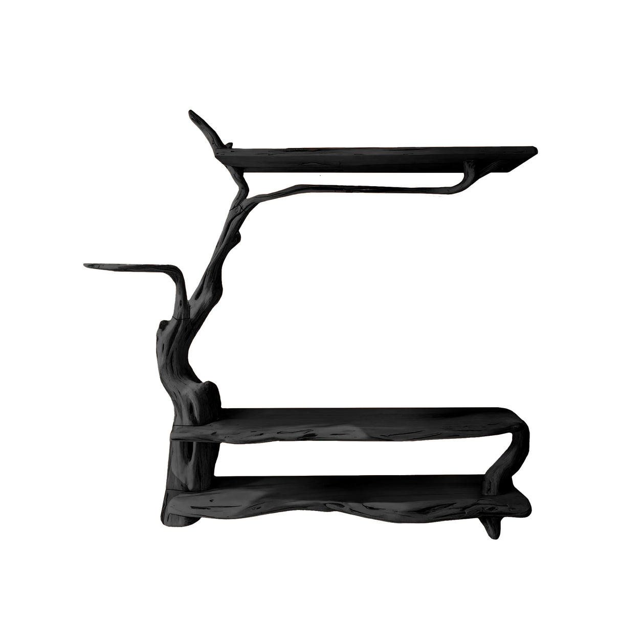 Arboris Root Tree-Shaped Solid Wood Entryway Organizer Black - Timberustic Entryway Organizer