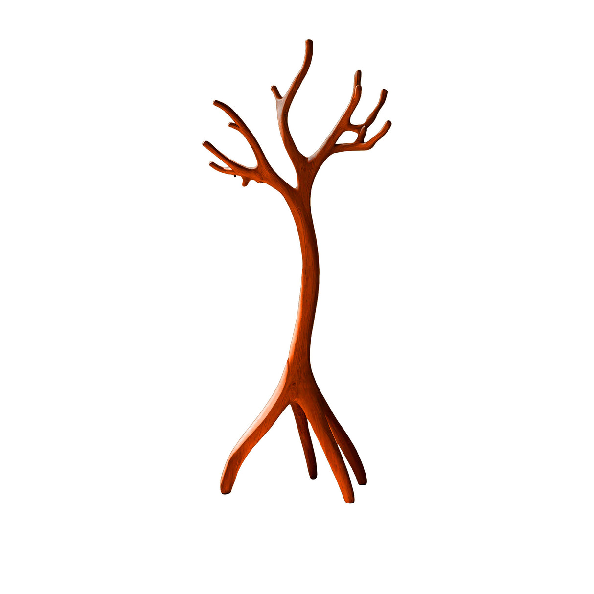 Arboris Sculpted Solid Wood Tree Coat Rack Mahogany - Timberustic Tree Coat Rack