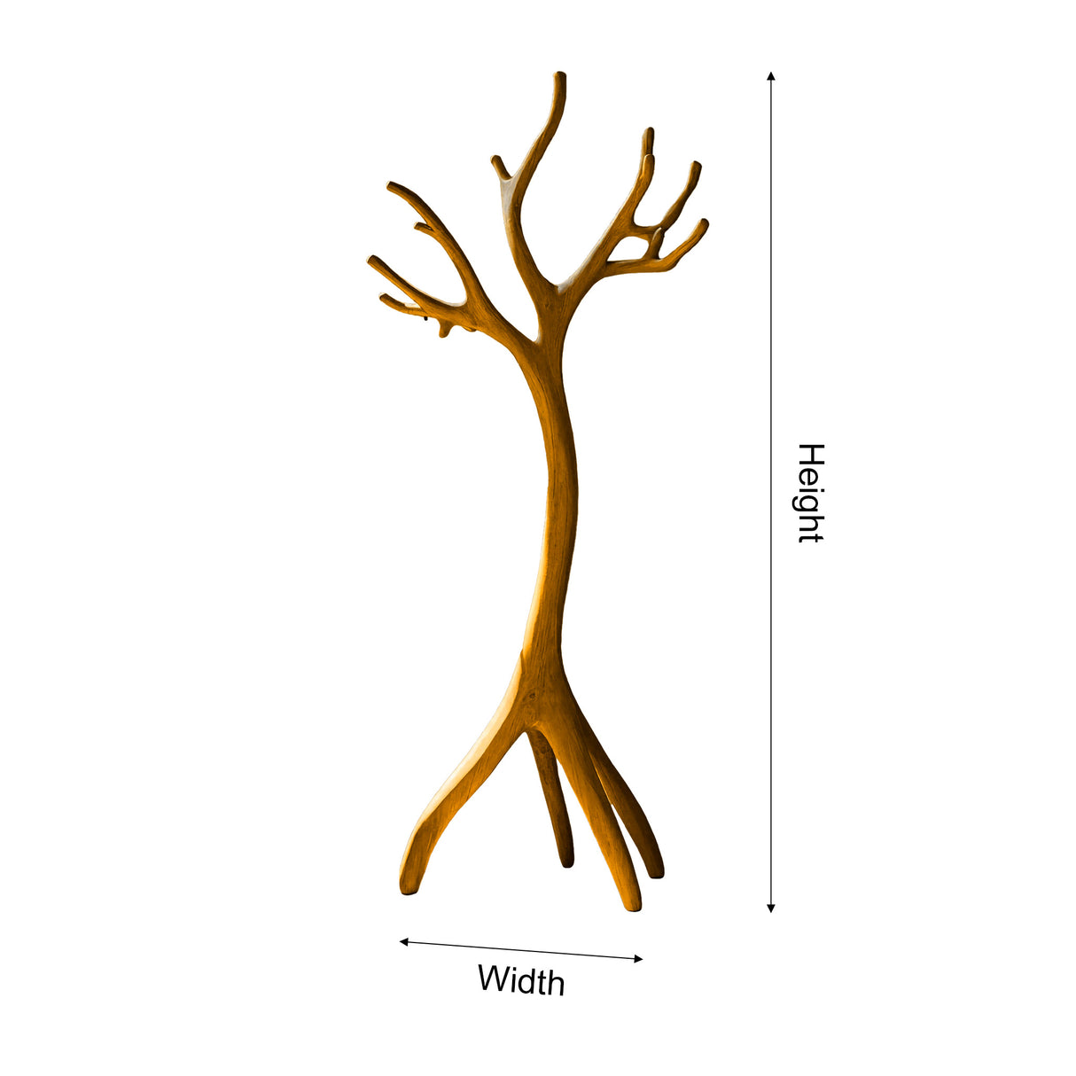 Arboris Sculpted Solid Wood Tree Coat Rack - Timberustic Tree Coat Rack