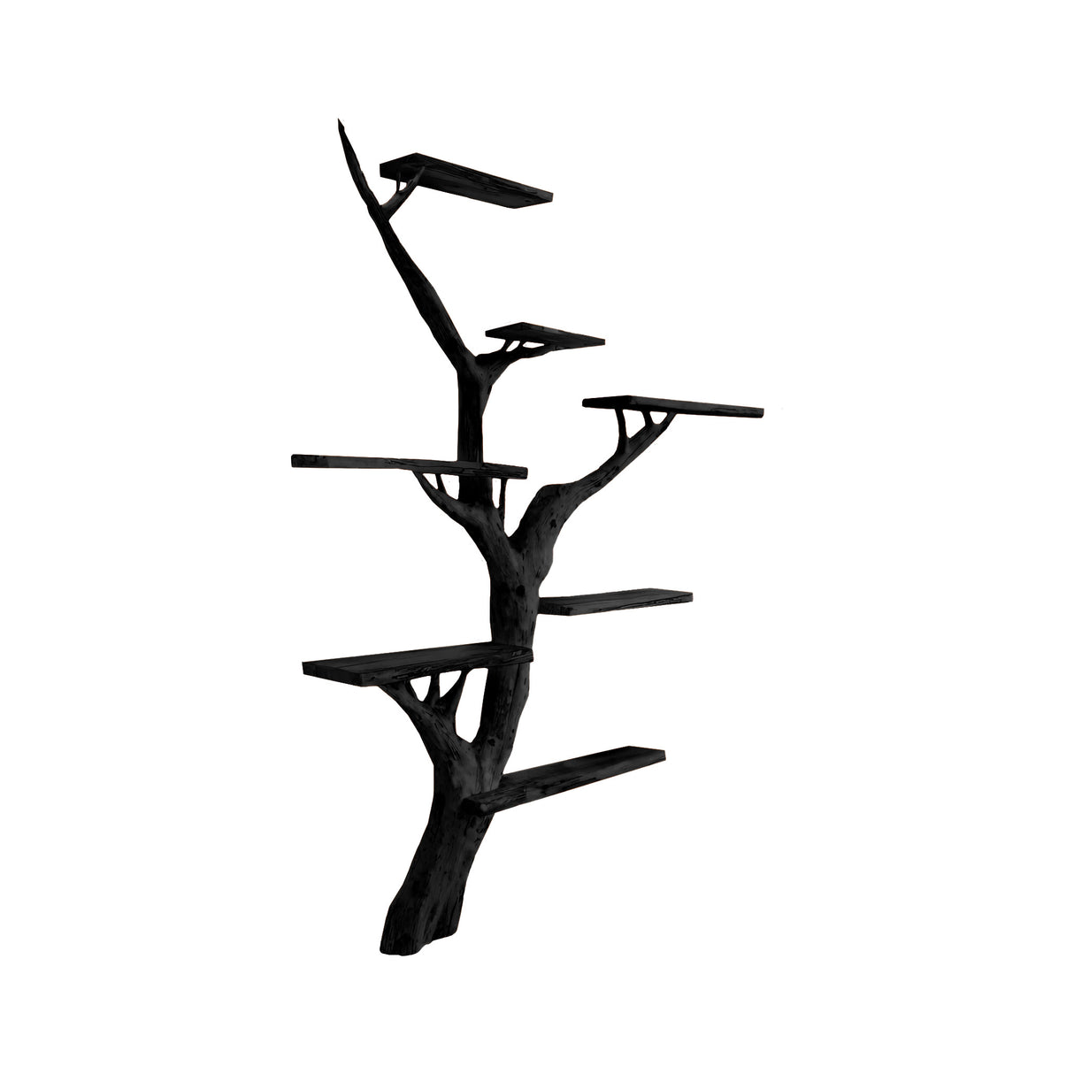 Arboris Tree-Form Sculptural Bookshelf Black - Timberustic Tree Bookshelf
