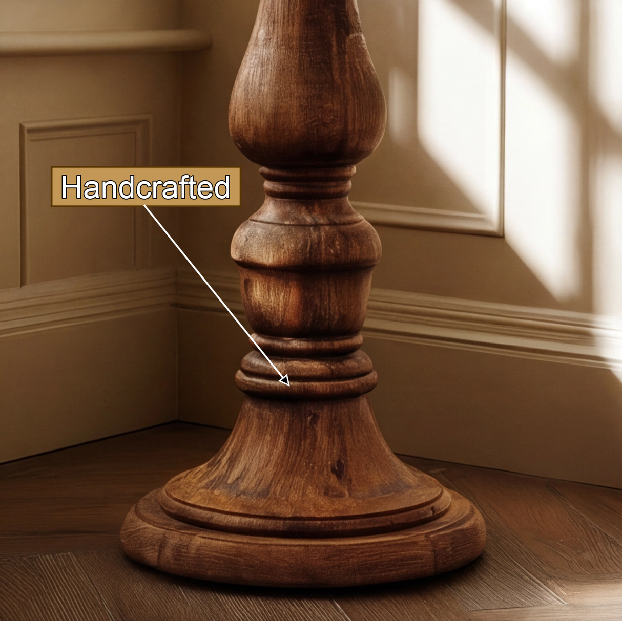 Ardellis Solid Wood Pedestal Stand SPA220436 - Timberustic Pedestal Stand