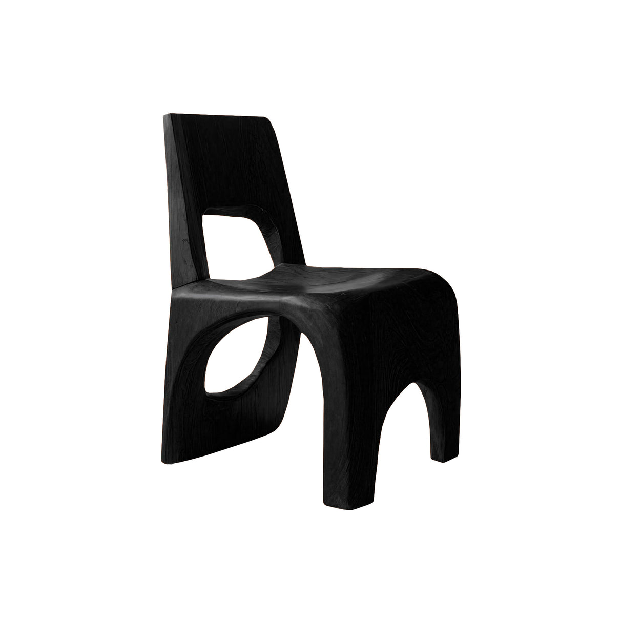 Arden Void Solid Wood Dining Chair Black - Timberustic Dining Chair