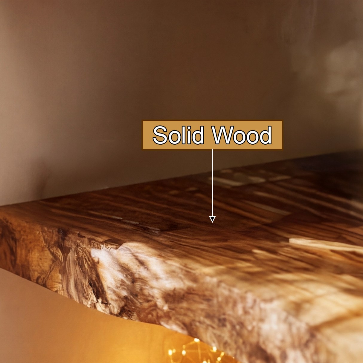 Ardorin Live Edge Solid Wood Floating Shelf SPA846446 - Timberustic Floating Shelf