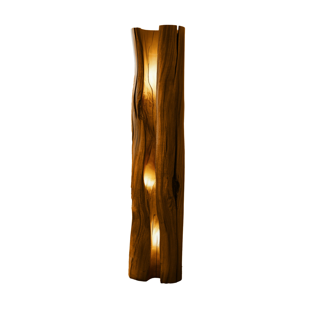 Ardorin Live Edge Solid Wood Floor Lamp Brown - Timberustic Floor Lamp