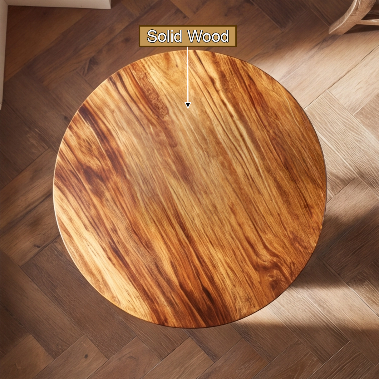 Arvethon Solid Wood Pedestal Stand - Timberustic Pedestal Stand