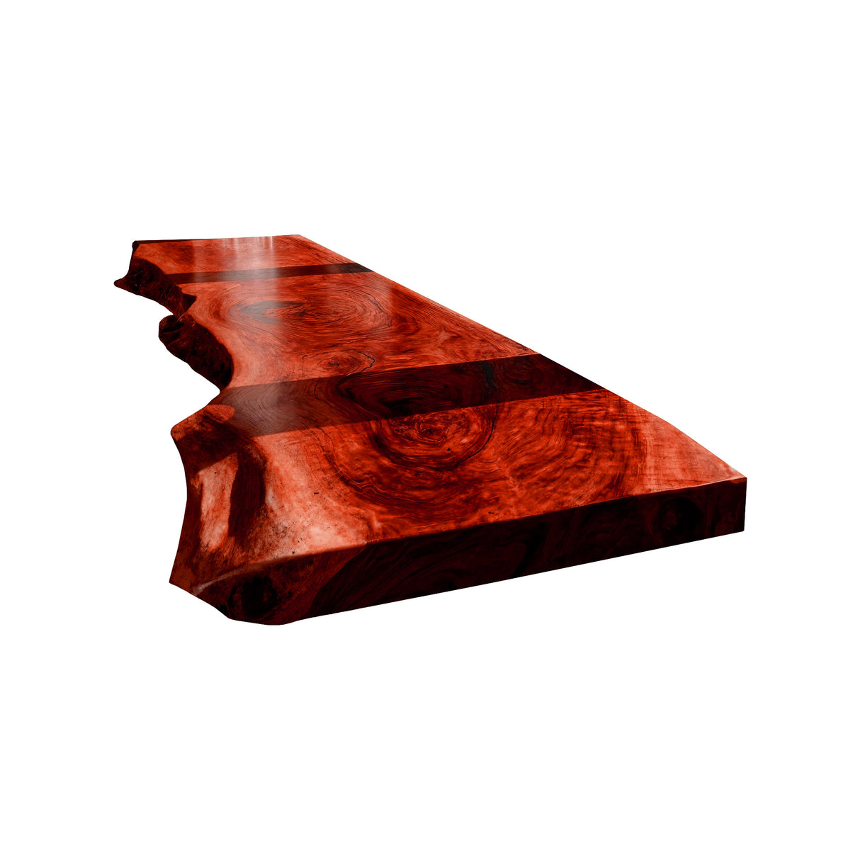 Auralis Live Edge Solid Wood Floating Desk