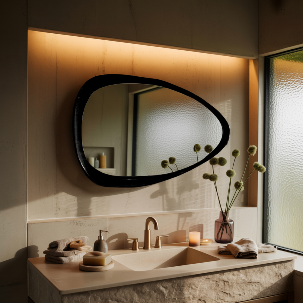 Auralis Solid Wood Frame Mirror