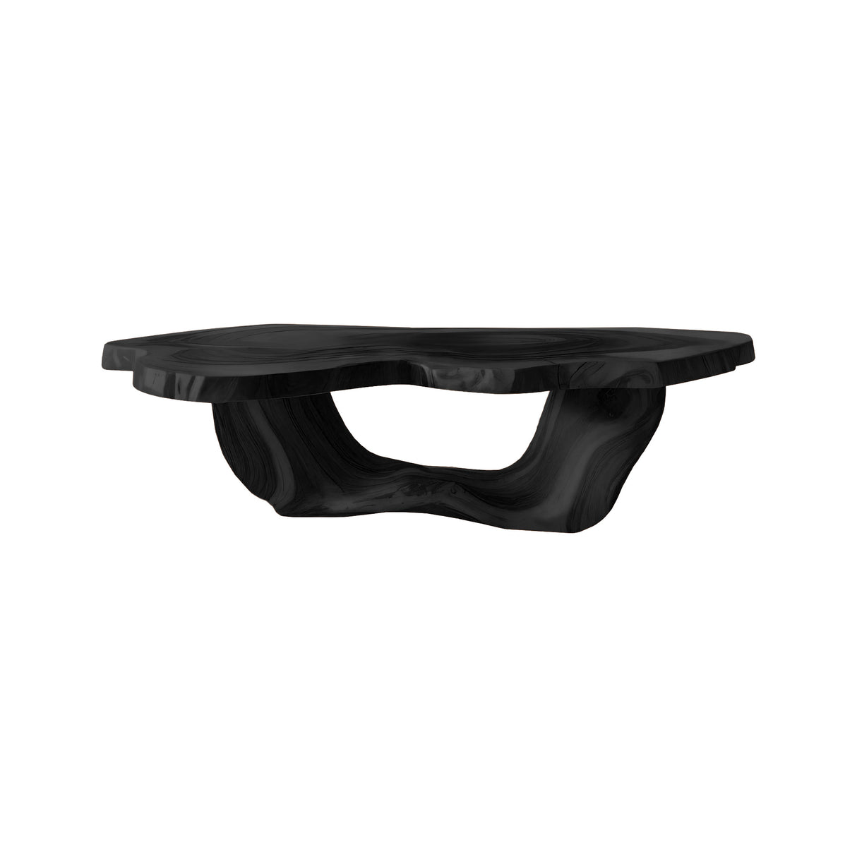 Aurea Flow-Form Sculptural Coffee Table Black - Timberustic Coffee Table