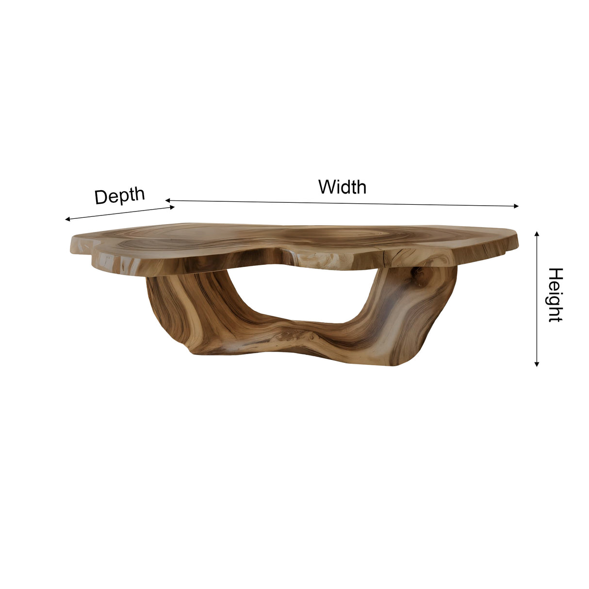 Aurea Flow-Form Sculptural Coffee Table - Timberustic Coffee Table