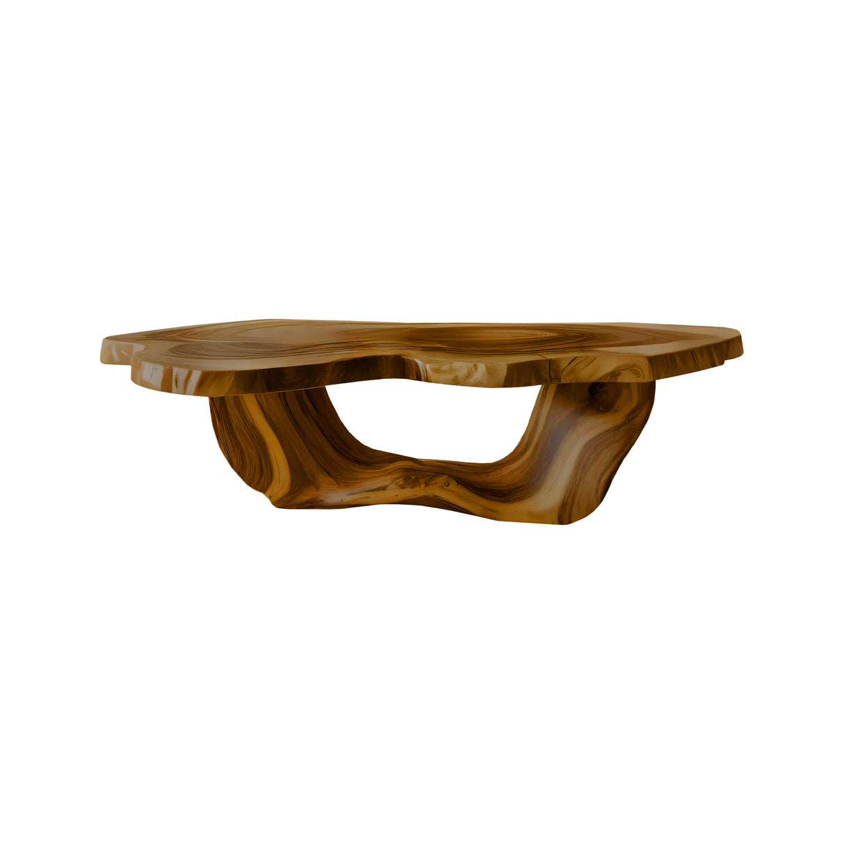 Aurea Flow-Form Sculptural Coffee Table Teak - Timberustic Coffee Table