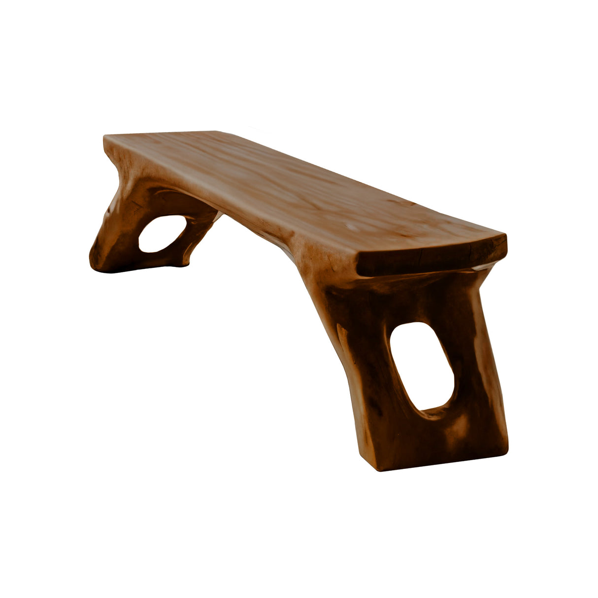 Aurea Organic Modern Solid Wood Bench