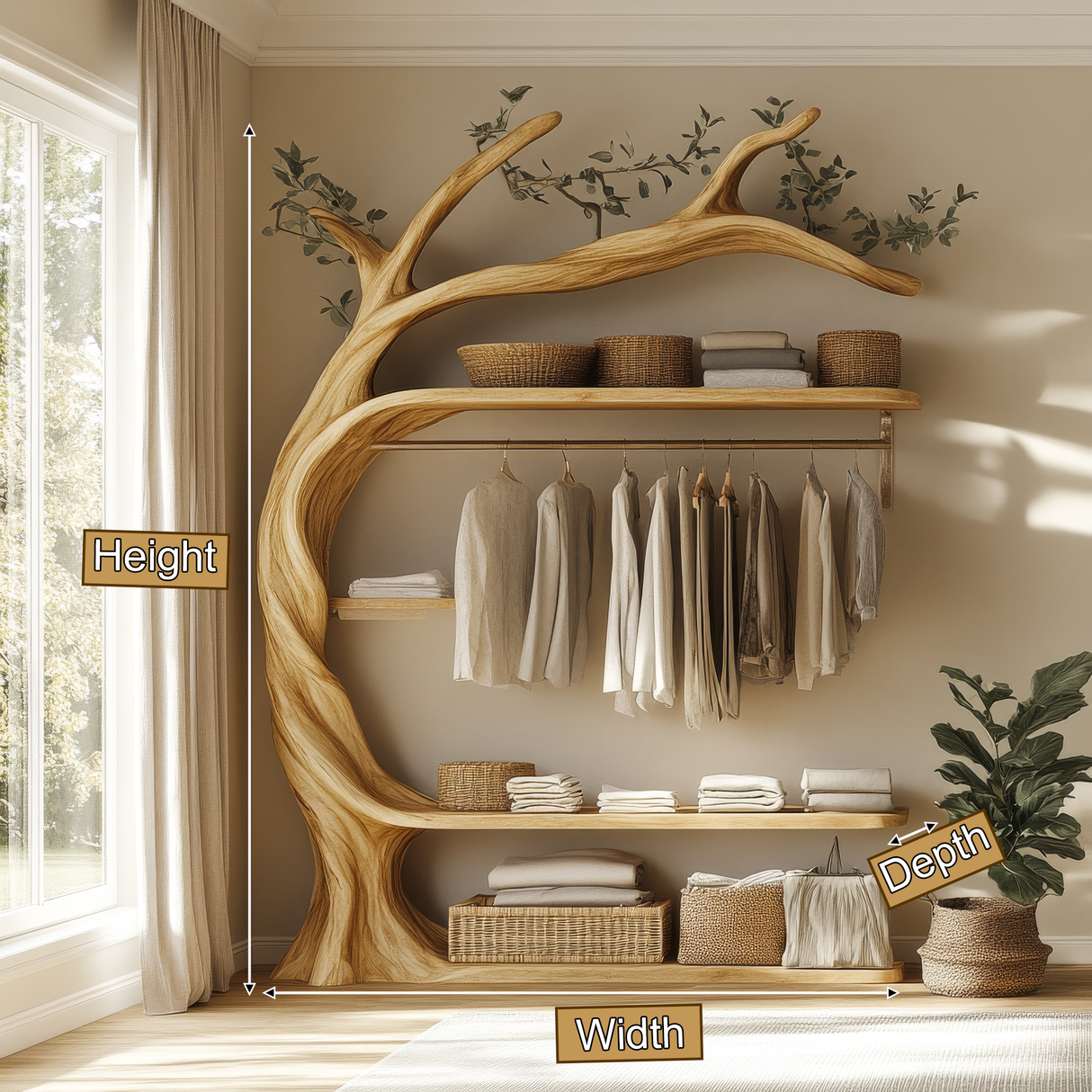 Aurelgrove Solid Wood Entryway Organizer - Timberustic Entryway Organizer