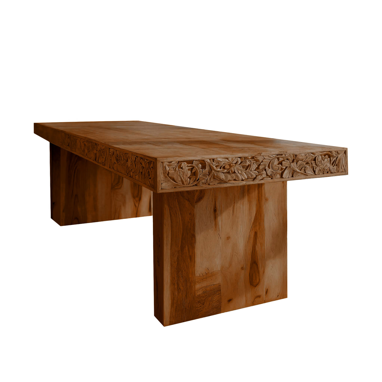 Aurelia Handcrafted Solid Wood Dining Table Brown - Timberustic Dining Table