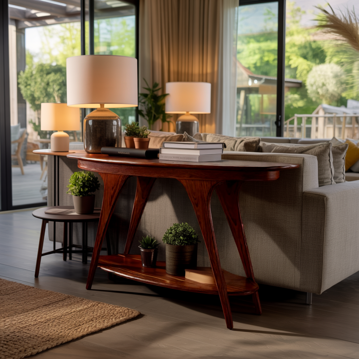 Aurelian Solid Wood Console Table