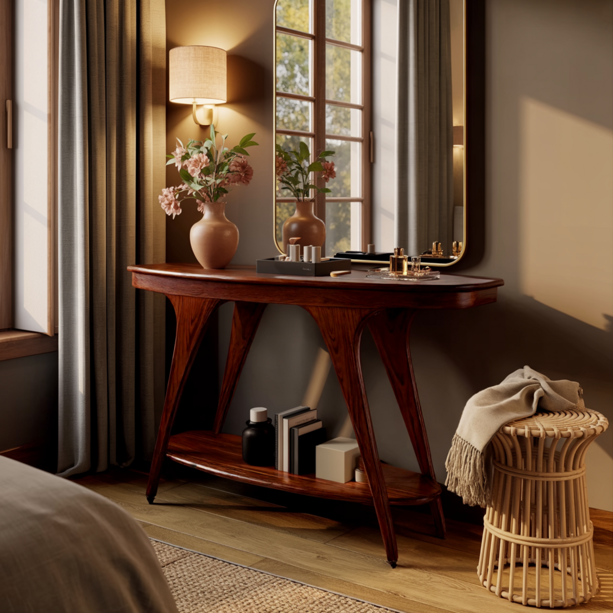 Aurelian Solid Wood Console Table