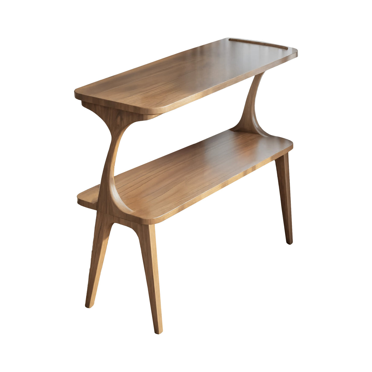 Aurelin Arc Solid Wood Side Table Natural Oak - Timberustic Side Table