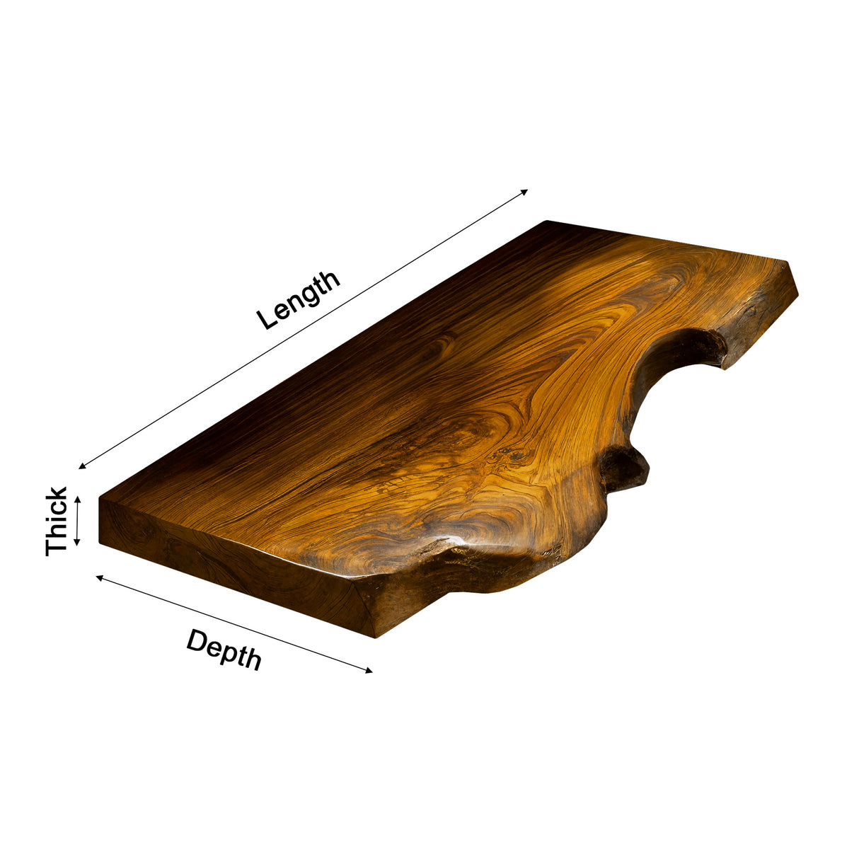 Aurelin Drift Live Edge Floating Bathroom Vanity