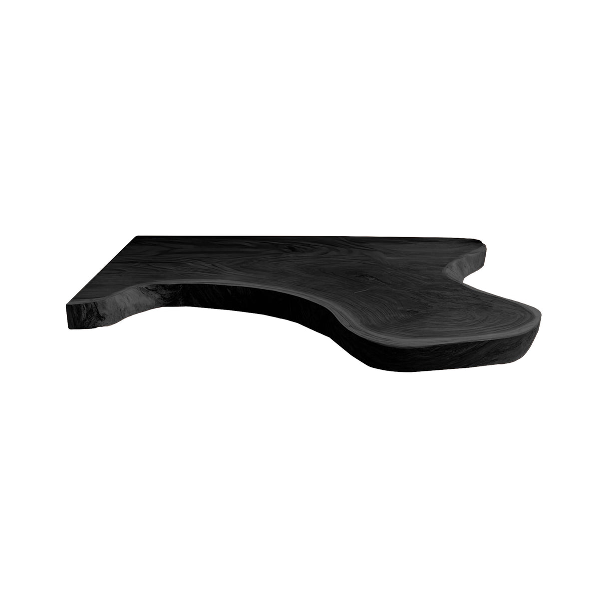 Aurelin Drift Organic Wood Floating Bathroom Vanity Black - Timberustic Floating Bathroom Vanity