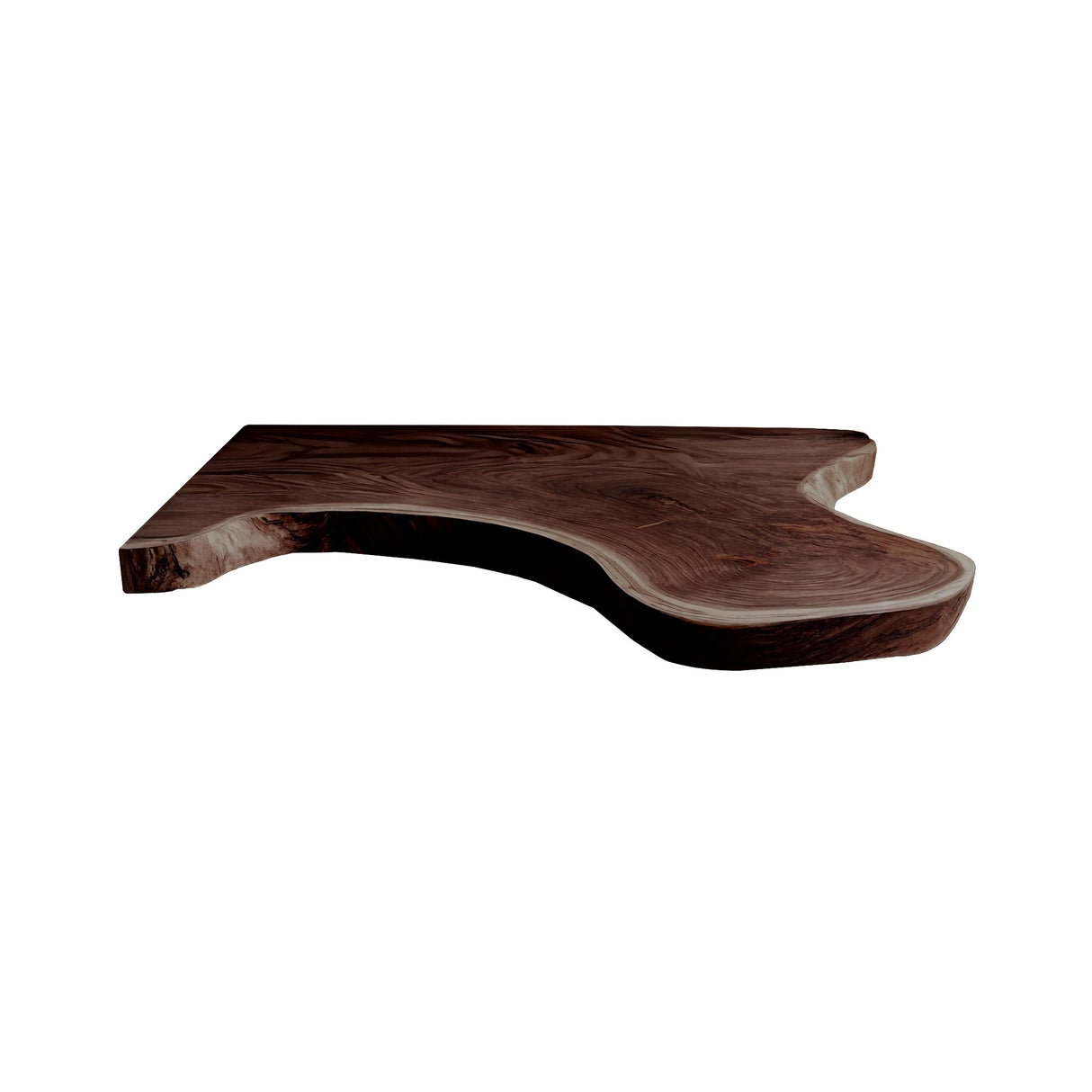 Aurelin Drift Organic Wood Floating Bathroom Vanity Dark Walnut - Timberustic Floating Bathroom Vanity